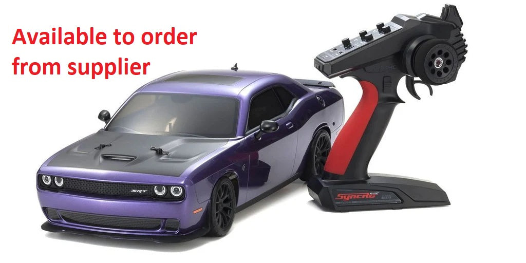KYOSHO パープルラジコンカー Kyosho Fazer MK2 (L) Dodge Challenger SRT 2015 Purple 1:10