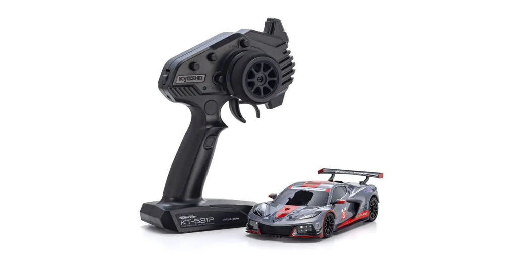 KYOSHO MINI-Z MR04, RWD, Corvette C8-R Gun Metal/Red (W-MM KYOSHO MINI-Z MR04, RWD, Corvette C8-R Gun Metal/Red (W-MM