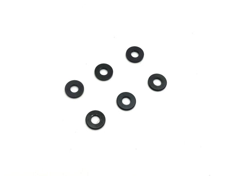 KYOSHO, Alloy Collars, 3x7x1mm Black (6) 97059-01BK