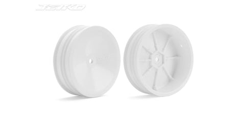 JETKO Slim Front BUGGY 12mm Hex Wheels White 2WD (2) JK6121WH