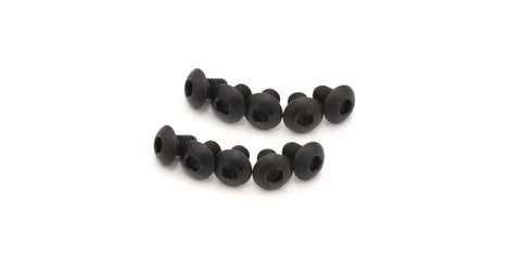 KYOSHO BUTTON HEAD SCREWS (10), HEX M3 x 4, 1-S13004H