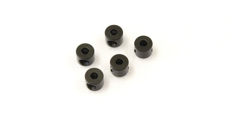 KYOSHO Linkage stoppers, Gunmetal 2mm, (5) 97049GM