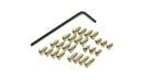 KYOSHO MINI-Z MR03, Button HEX Screw Set, Nickel, MZW440