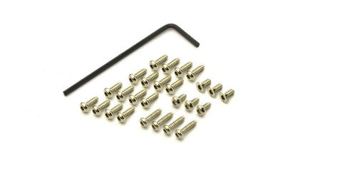 KYOSHO MINI-Z MR03, Button HEX Screw Set, Nickel, MZW440