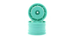 KYOSHO LEGENDARY SERIES, ULTIMA, 8D REAR Peppermint Green WHEELS (2) 50mm, UTH002GR