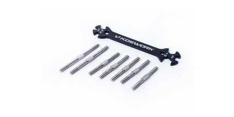 KOSWORK TURNBUCKLE SET for KYOSHO LEGENDARY SERIES, JAVELIN, OPTIMA Mid, KOS04301