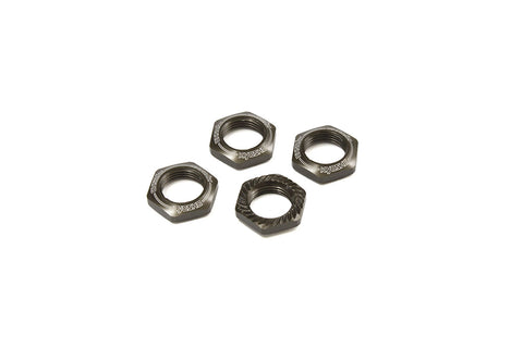 KYOSHO INFERNO Mp9 - MP11, Wheel Nuts (Gunmetal) (4) IFW472GM