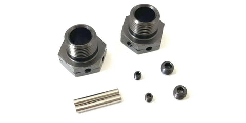 KYOSHO INFERNO MP10 MP11, 17mm Wheel Hub (hex) WIDE. Gunmetal, IFW625WB