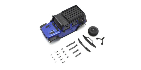 KYOSHO MINI-Z JEEP WRANGLER UMLIMITED RUBICON, Met BLUE BODYSHELL, MXB08MB