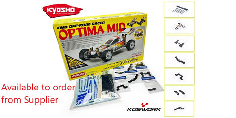 KYOSHO OPTIMA MID, LEGENDARY SERIES 4WD KIT, KOSWORK EDITION, 30622KE