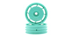 KYOSHO LEGENDARY SERIES, ULTIMA, 8D Front Peppermint Green WHEELS (2) 50mm, UTH001GR