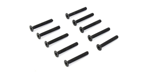 KYOSHO FLAT HEAD COUNTERSUNK SCREWS, HEX M3 x22mm, (10) 1-S33022H