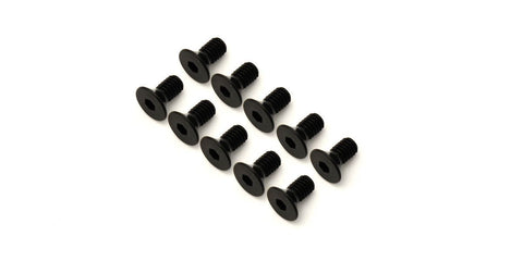 KYOSHO FLAT HEAD COUNTERSUNK SCREWS, HEX, (10), M4 x 8mm, 1-S34008H