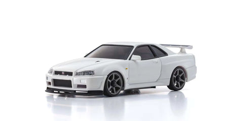 KYOSHO MINI-Z AUTOSCALE, NISSAN SKYLINE GT-R (R34) White, AWD, MZP460W