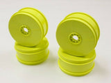 KYOSHO INFERNO MP10 MP9 TKI4, TKI3, DISH WHEELS YELLOW (4) IFH006KYB