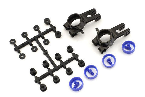 KYOSHO INFERNO MP10, ALLOY REAR HUB CARRIERS (GUNMETAL), IFW608B