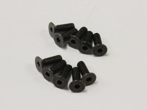 KYOSHO FLAT CROSS HEAD COUNTERSUNK SCREWS HARD M2.6 x 8mm (10) 1-S32608H