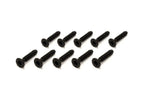 KYOSHO FLAT HEAD COUNTERSUNK SCREWS, M2.6 x 12mm, Hex, Hard (10) 1-S32612TPH