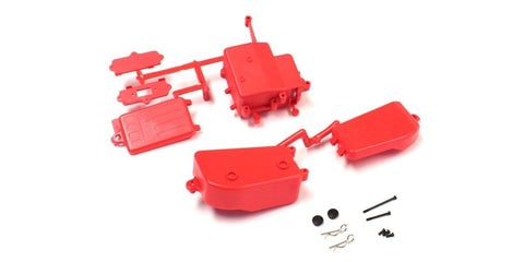 KYOSHO INFERNO MP9 MP10, RED RECEIVER & BATTERY BOX, IFF001KRB