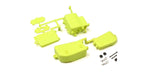 KYOSHO INFERNO MP9 MP10, YELLOW RECEIVER & BATTERY BOX, IFF001KYB