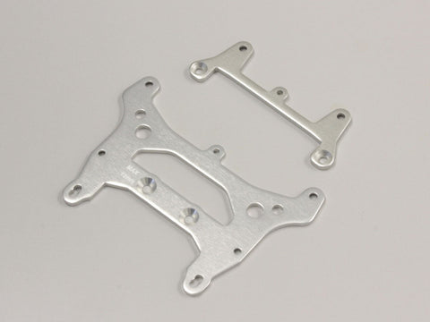 KYOSHO LEGENDARY SERIES, OPTIMA, JAVELIN, FRONT & REAR STAYS, SILVER, UNPACKAGED, OT217S