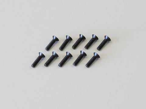 KYOSHO FLAT HEAD COUNTERSUNK SCREWS, HEX M3 x 12mm, (10) 1-S33012H