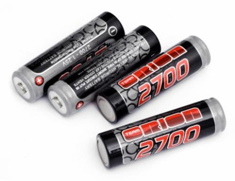 KYOSHO TEAM ORION, AA RECHARGABLE BATTERIES 2700mAh, 1.25V NiMh (4) ORI13502