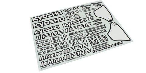 KYOSHO INFERNO MP10E, Decal Sheet, IFD503