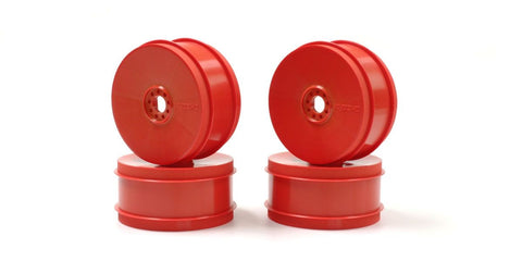 KYOSHO INFERNO MP10 MP9 TKI4, TKI3, DISH WHEELS RED (4), IFH006KR