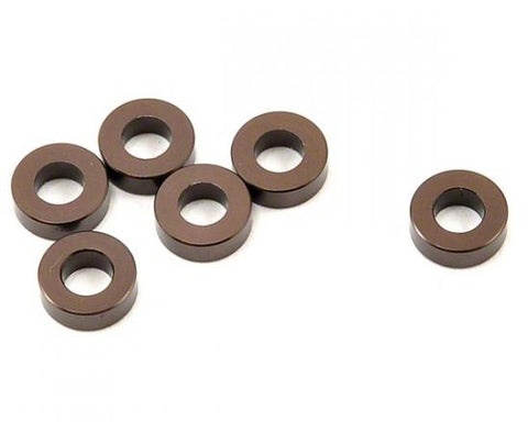 KYOSHO, Alloy Collars, 3x6x2 Gunmetal (6) W0142GM