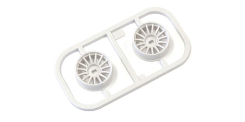 KYOSHO Mini-Z, WHEELS SET WHITE, AWD, NARROW 3.5 OFFSET (2) MDH100W-N35