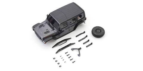 KYOSHO MINI-Z JEEP WRANGLER RUBICON GRANITE METALIC, BODYSHELL, MXB01GM