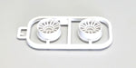 KYOSHO Mini-Z, WHEELS SET WHITE, MR03 - NARROW 2.5 OFFSET (2) MZH131W-N25