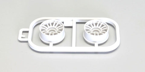 KYOSHO Mini-Z, WHEELS SET WHITE, MR03 - NARROW 2.5 OFFSET (2) MZH131W-N25