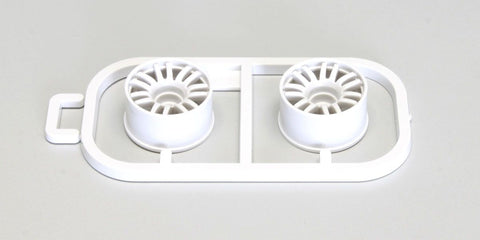 KYOSHO Mini-Z, WHEELS SET WHITE, MR03 - WIDE 0 OFFSET (2) MZH131W-W0