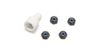 KYOSHO, MINI-Z, NYLON WHEEL NUTS, BLACK, (4), MZW13BK