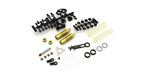 KYOSHO LEGENDARY SERIES OPTIMA (Turbo) Mid, Gold Rear Damper Set, OTW129B