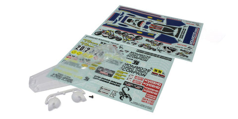 KYOSHO LEGENDARY SERIES, TURBO SCORPION CLEAR BODY SHELL SET + DECALS, SCB006