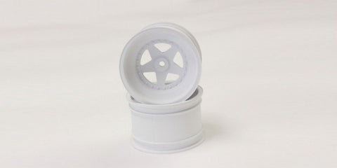 KYOSHO LEGENDARY SERIES, TURBO SCORPION, REAR White WHEELS, (2) SCH006W