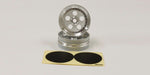 KYOSHO LEGENDARY SERIES, TOMAHAWK, FRONT SATIN CHROME WHEELS (2) SCH007SCB