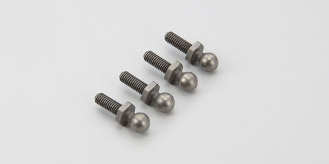 KYOSHO ULTIMA RB5, RB6, LAZER ZX-5: BALL STUDS 4.8mm (L), (4) UM128B